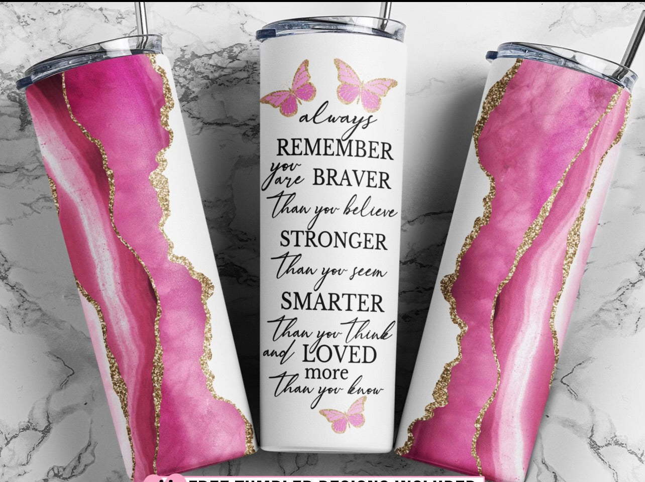 Breast Cancer Tumbler  Cancer Awareness Sublimation