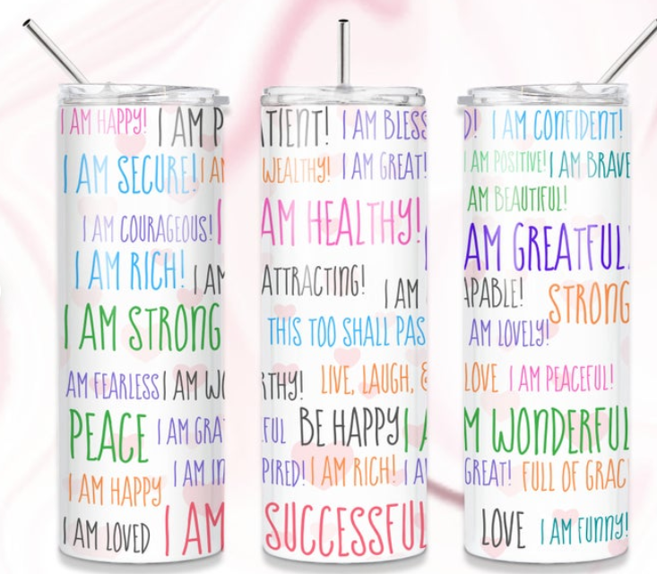 Words of Affirmation Tumbler